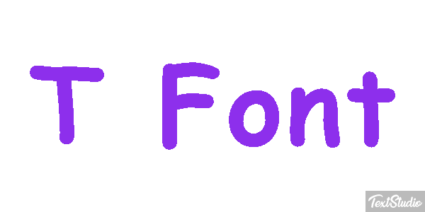 T Font Text effect