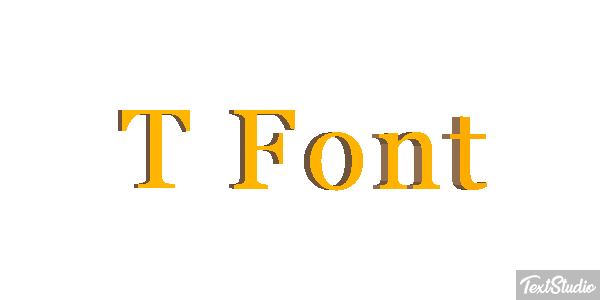 T Font Text effect