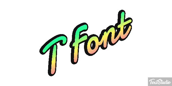 T Font Text effect