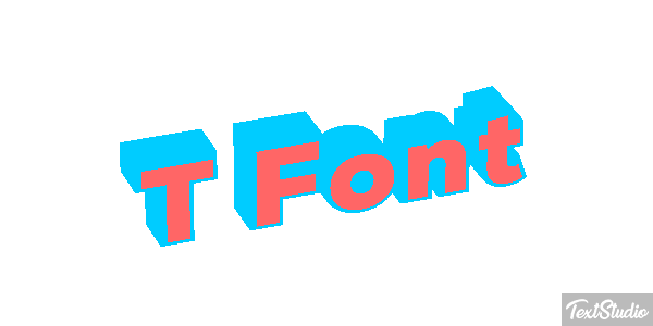 T Font Text effect