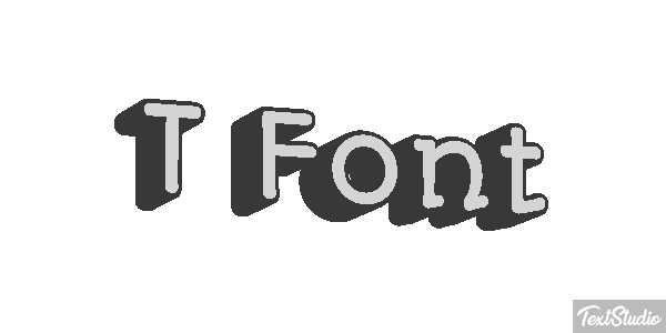 T Font Text effect