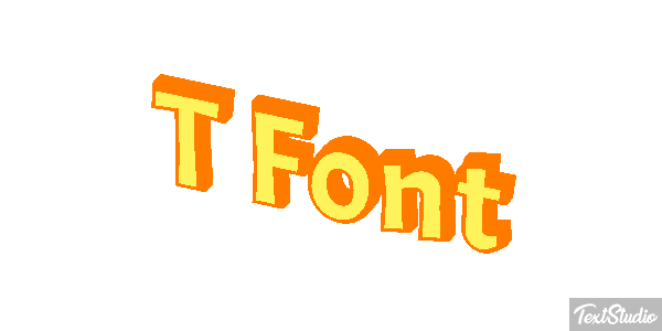 T Font Text effect