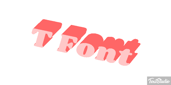 T Font Text effect