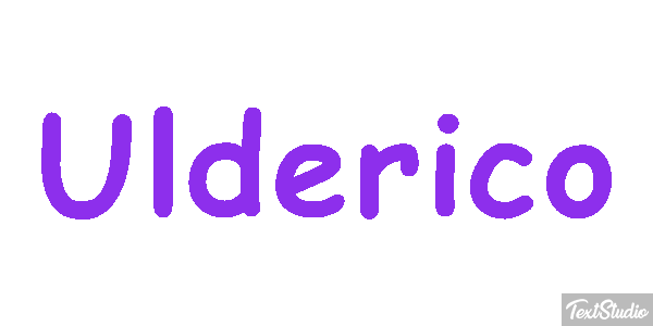 Ulderico Effetto testo