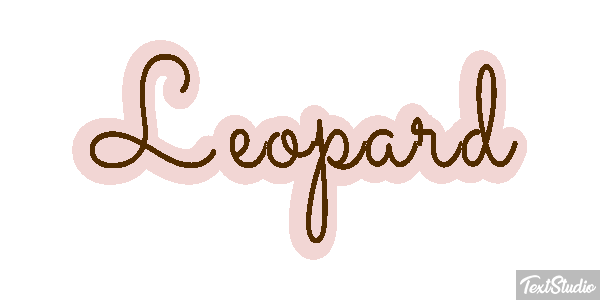 Léopard Effetto testo