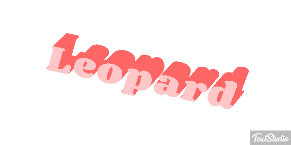 Léopard Effetto testo
