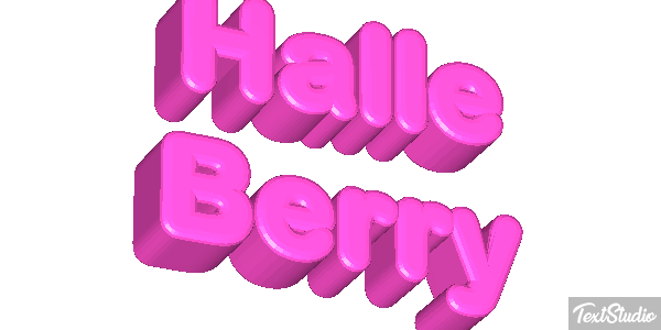 Halle Berry Text effect