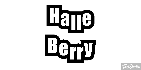 Halle Berry Text effect