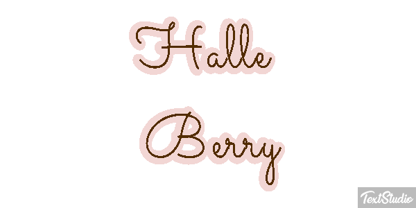 Halle Berry Text effect