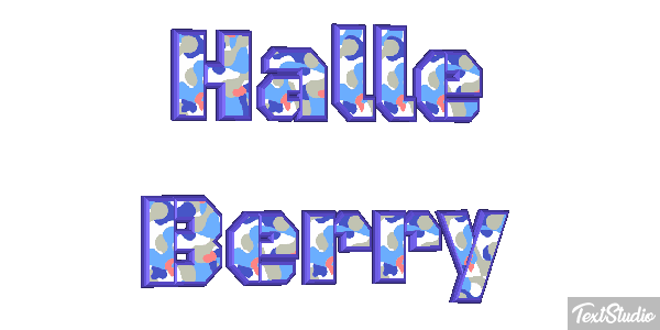 Halle Berry Text effect