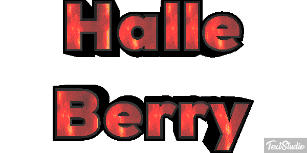 Halle Berry Text effect