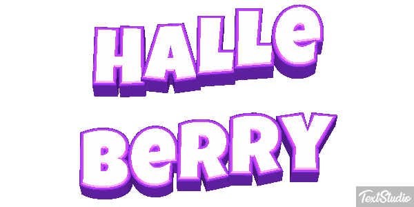 Halle Berry Text effect
