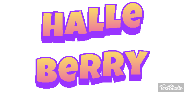 Halle Berry Text effect
