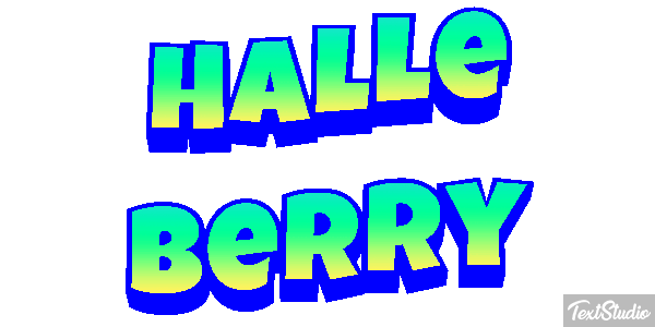 Halle Berry Text effect