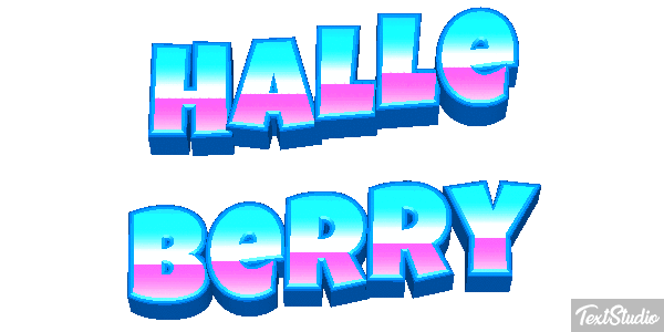 Halle Berry Text effect