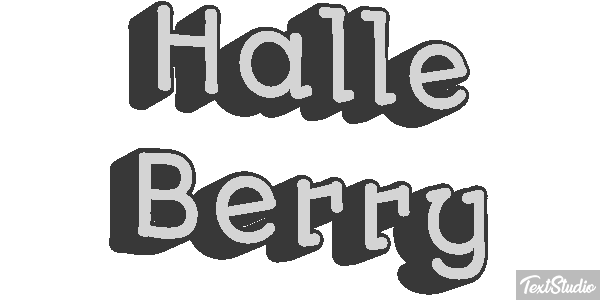 Halle Berry Text effect