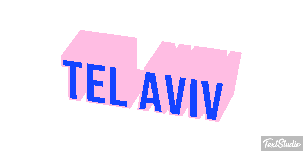 Tel Aviv Tekst effect