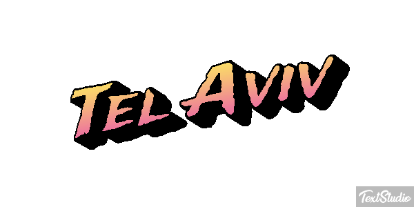 Tel Aviv Tekst effect