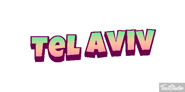 Tel Aviv Tekst effect