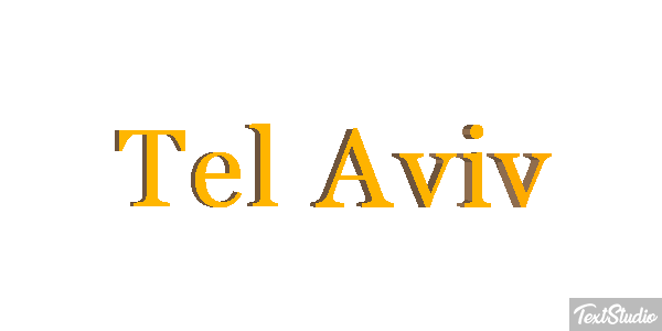 Tel Aviv Tekst effect