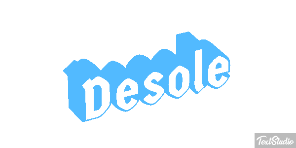 Désolé Effet de texte