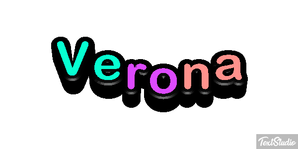 Verona Efecto de texto