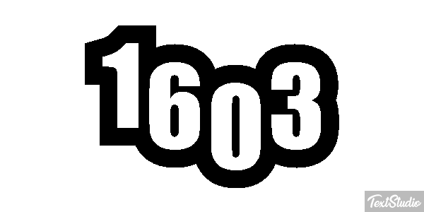 1603 Text effect