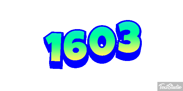 1603 Text effect