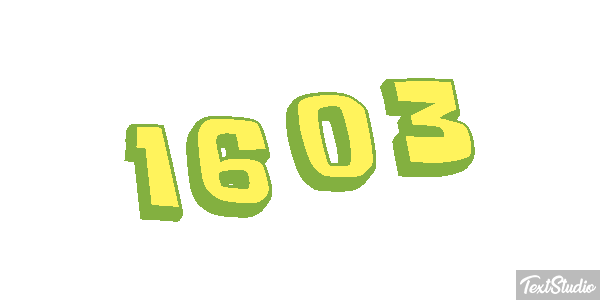 1603 Text effect