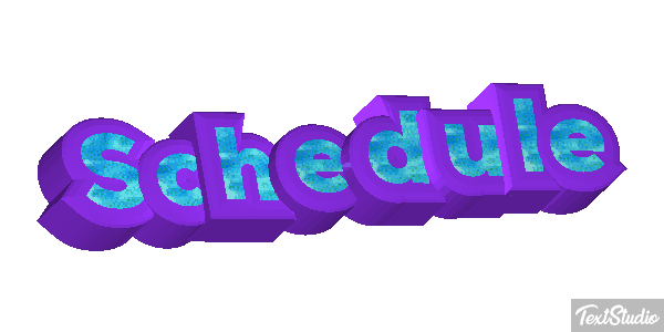Schedule Texteffekt