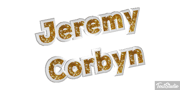 Jeremy Corbyn Effetto testo
