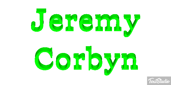 Jeremy Corbyn Effetto testo