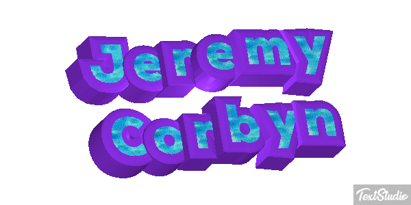 Jeremy Corbyn Effetto testo