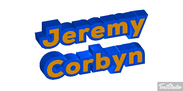 Jeremy Corbyn Effetto testo