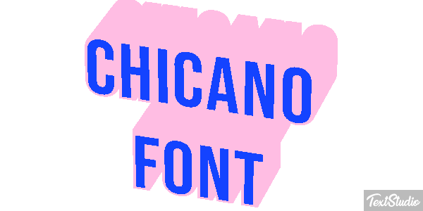 Chicano Font Text effect