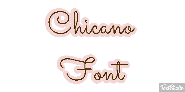 Chicano Font Text effect