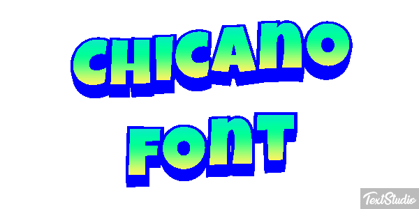 Chicano Font Text effect