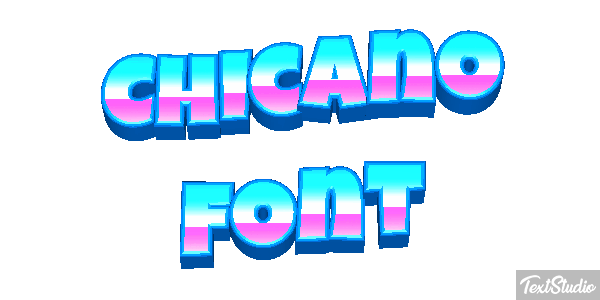 Chicano Font Text effect