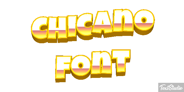 Chicano Font Text effect