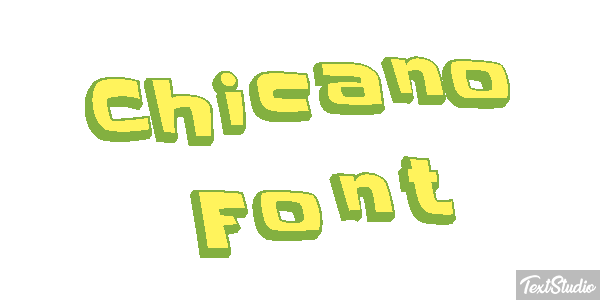 Chicano Font Text effect