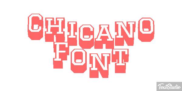 Chicano Font Text effect