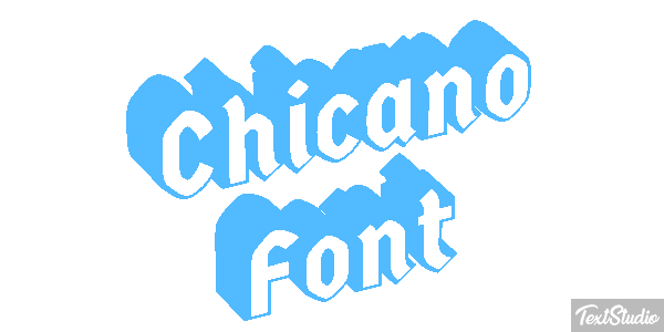 Chicano Font Text effect