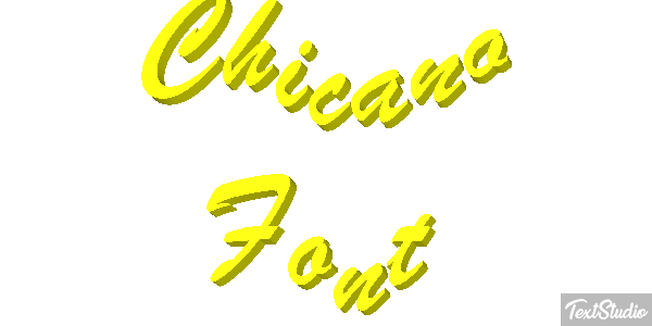 Chicano Font Text effect