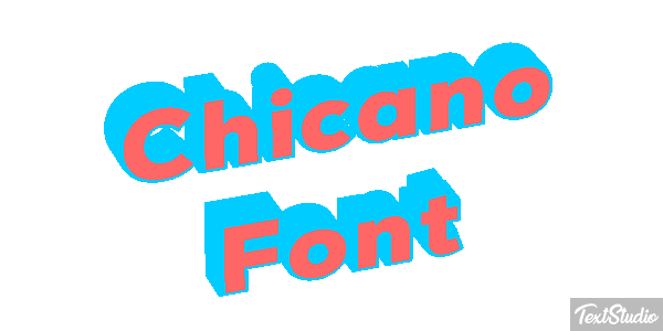 Chicano Font Text effect