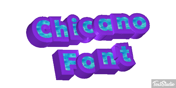 Chicano Font Text effect