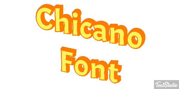 Chicano Font Text effect