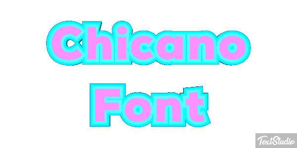 Chicano Font Text effect