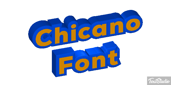 Chicano Font Text effect