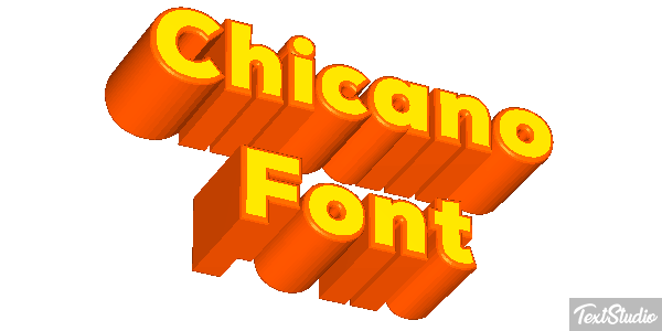 Chicano Font Text effect