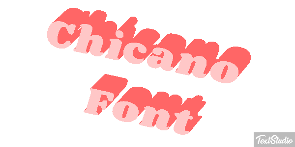 Chicano Font Text effect